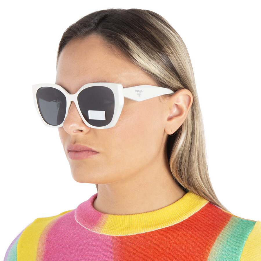 Prada Dark Grey Cat Eye Ladies Sunglasses PR 19ZSF 1425S0 56 - 2