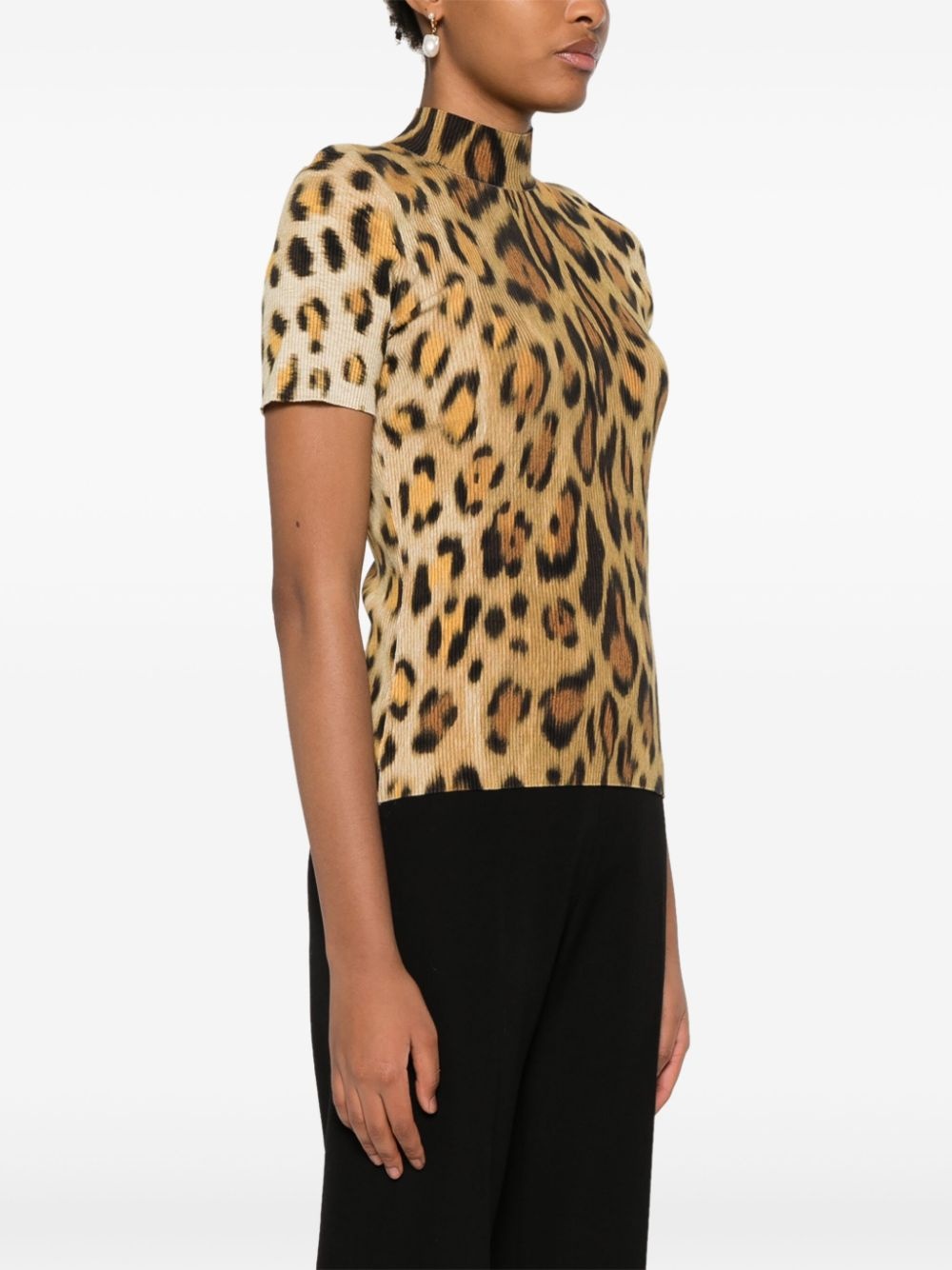 jaguar-pattern T-shirt - 3