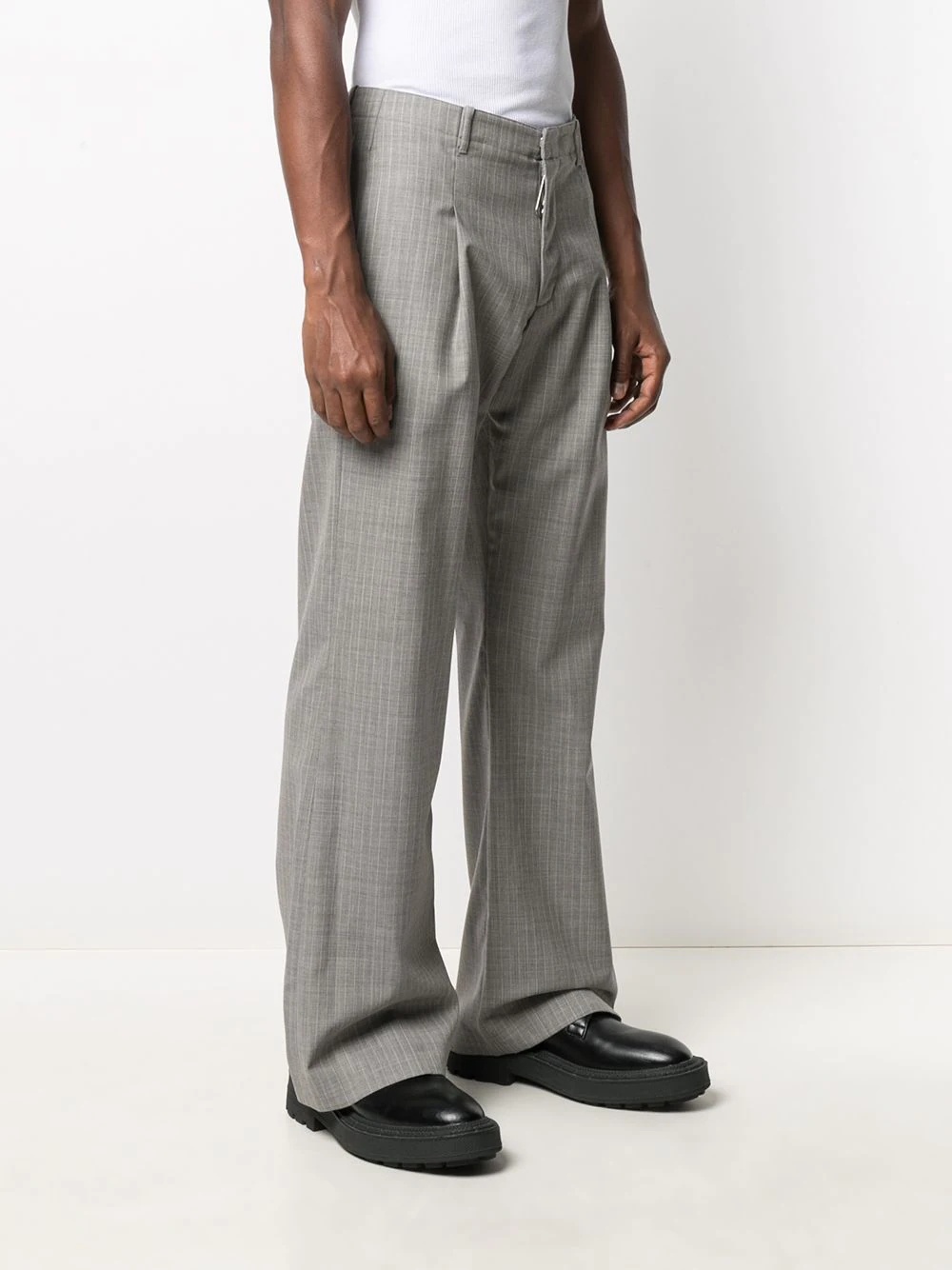 checked tailored trousers - 3