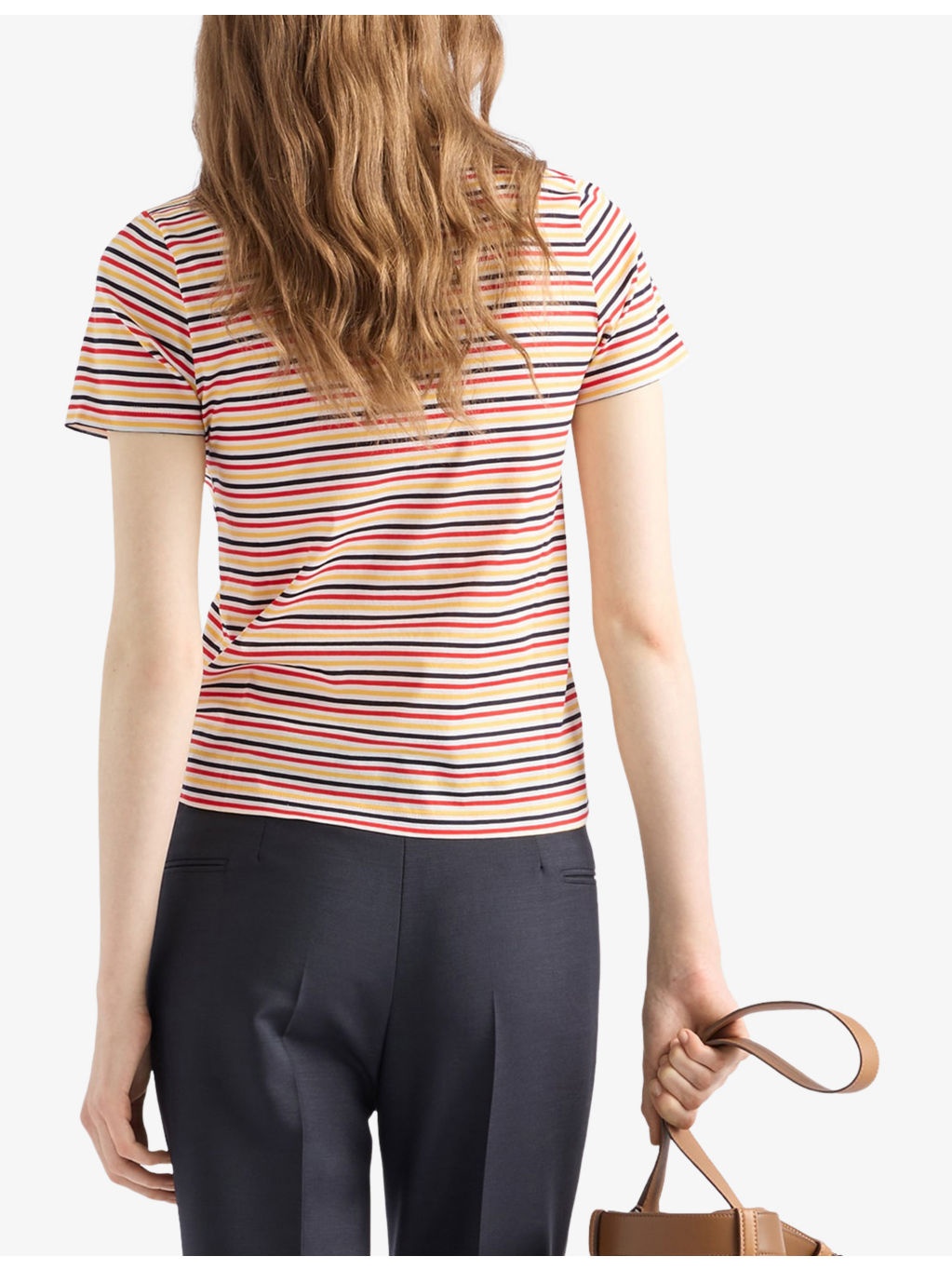 Logo-Patch Striped Cotton-Lisle T-Shirt - 4