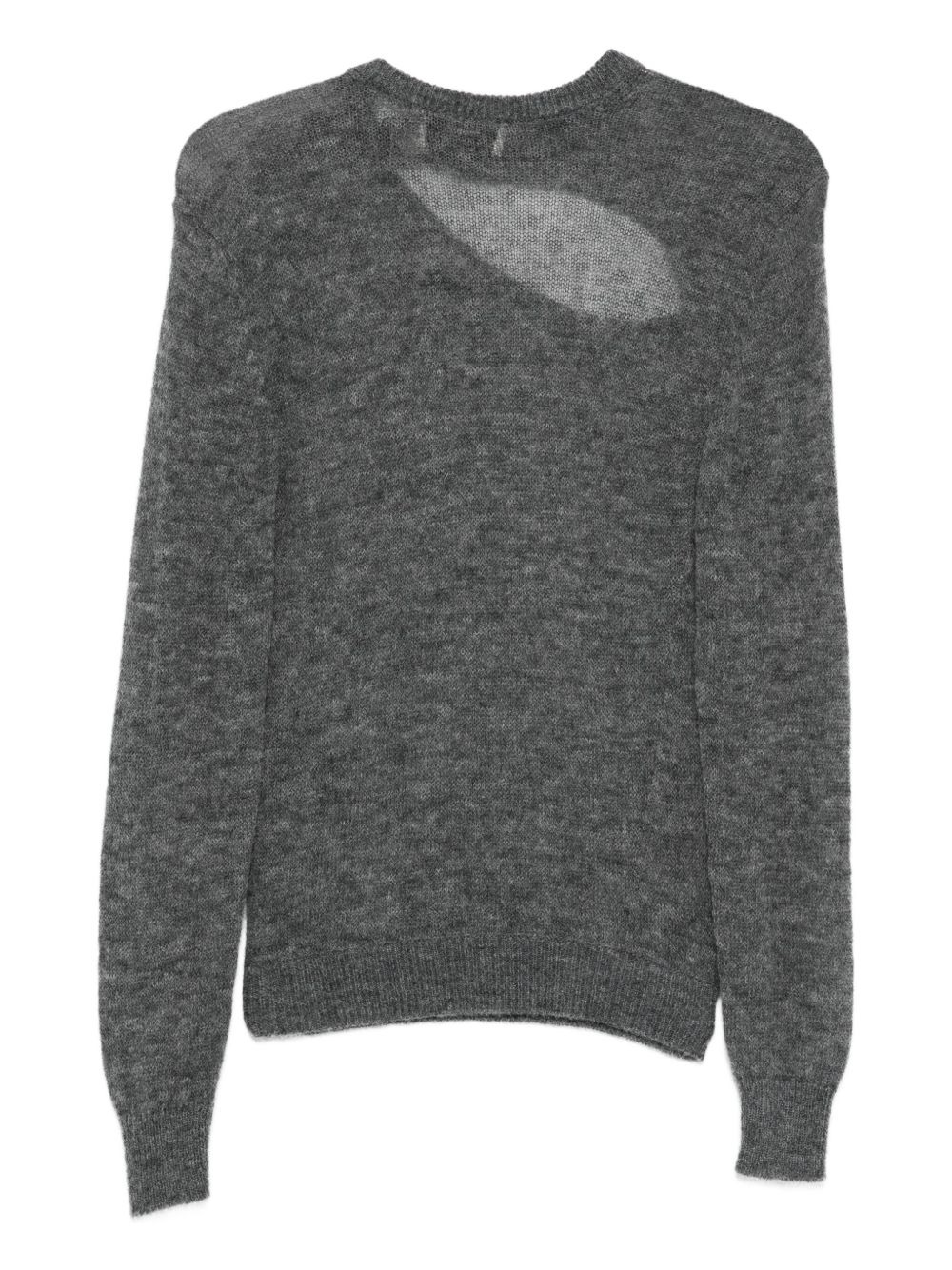 cut-out buckle sweater - 2