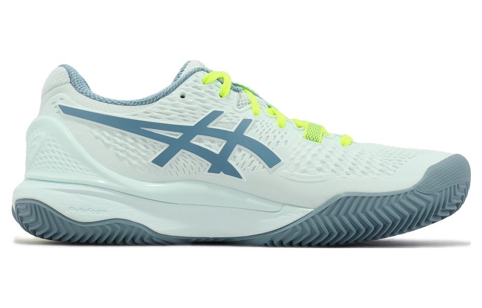 (WMNS) ASICS GEL-Resolution 9 Clay 'Restful Teal Yellow' 1042A224400 - 2