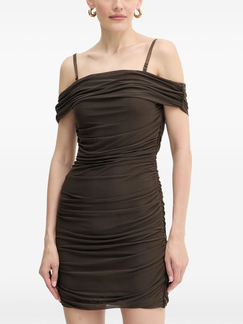 ruched strap dress 1