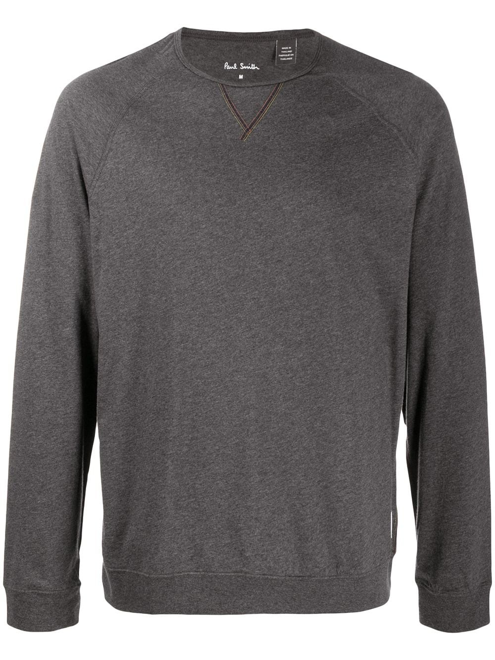 crew neck long-sleeved sweatshirt - 1