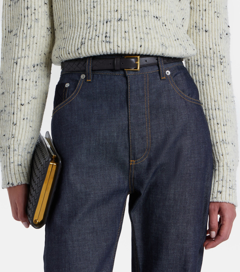 Bottega Veneta Intrecciato leather belt outlook