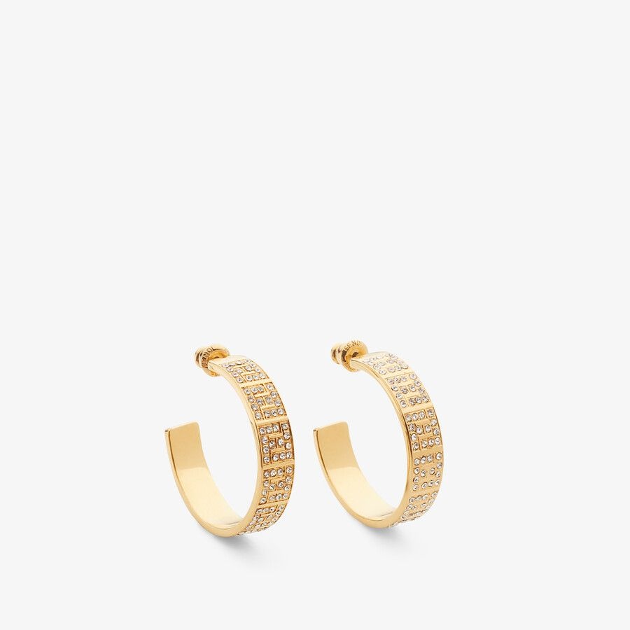 Gold-colored earrings - 1