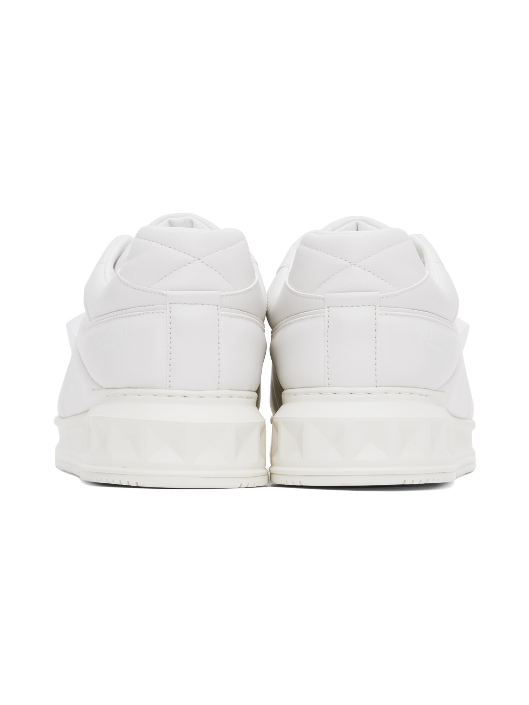 White One Stud Sneakers - 2