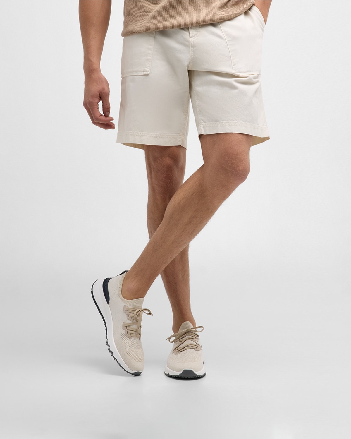 Men's Melange Knit Runner Sneakers - 2