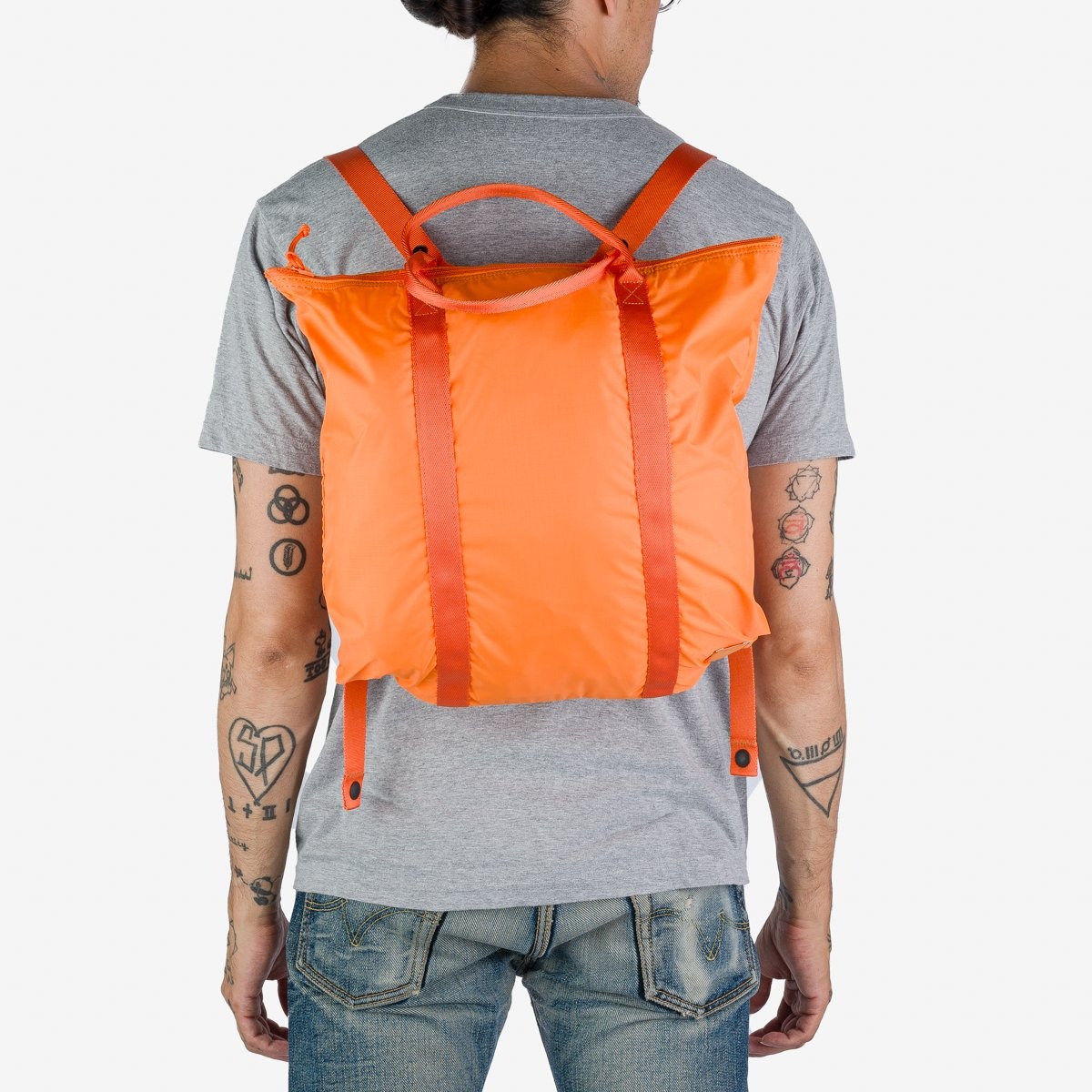POR-FLEX-TOTE-ORA Porter - Yoshida & Co. - Flex 2Way Tote Bag - Orange - 3