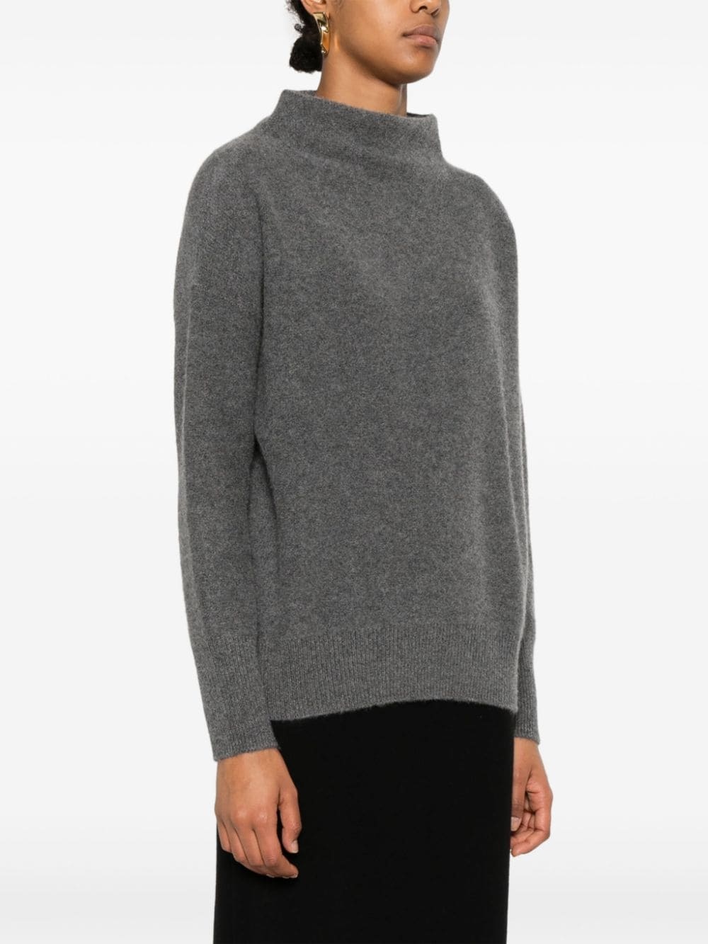 cashmere funnel-neck sweater - 3