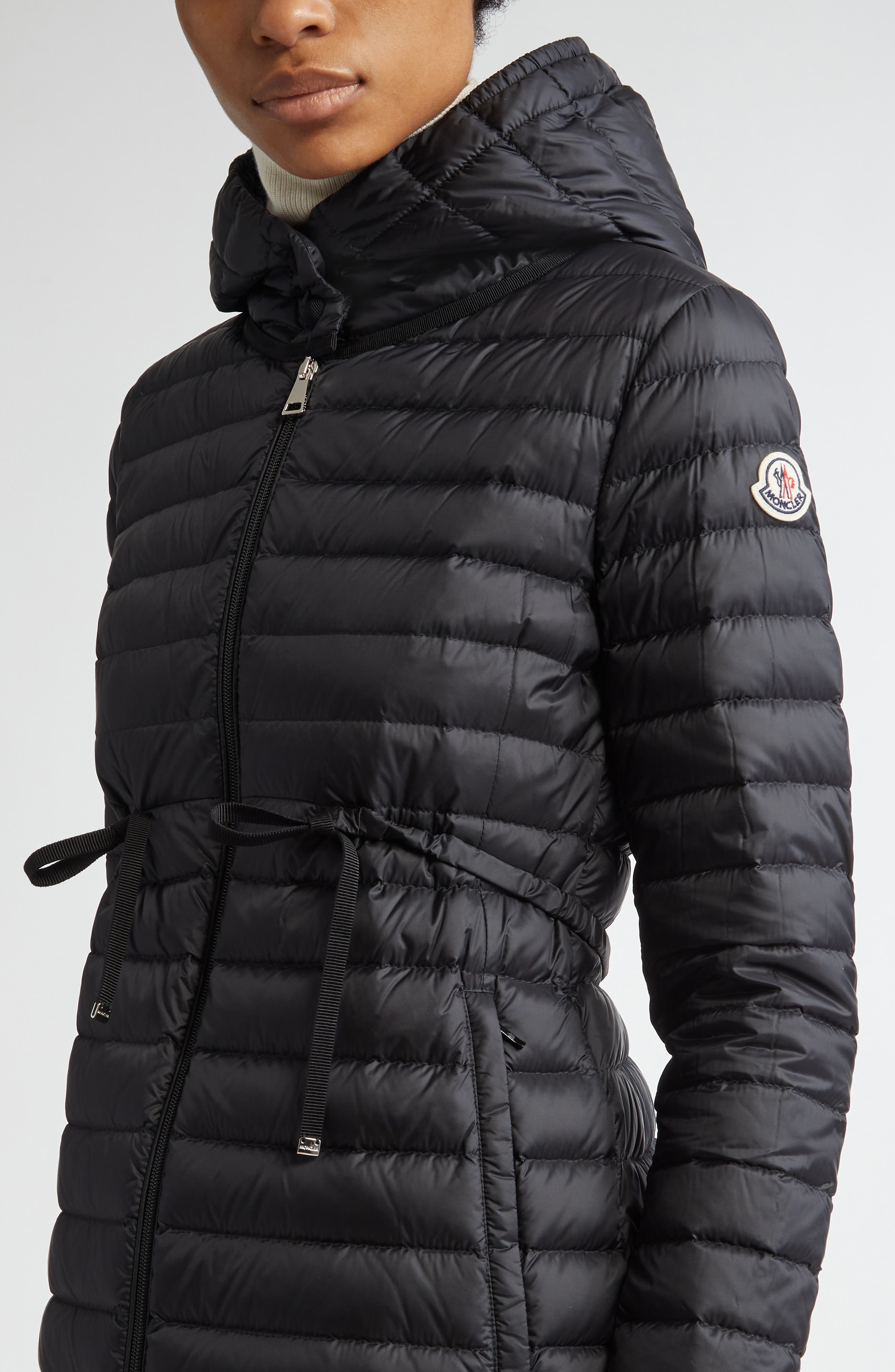 Moncler Barbel Hooded Quilted Down Puffer Parka in Black/Black at Nordstrom - 4