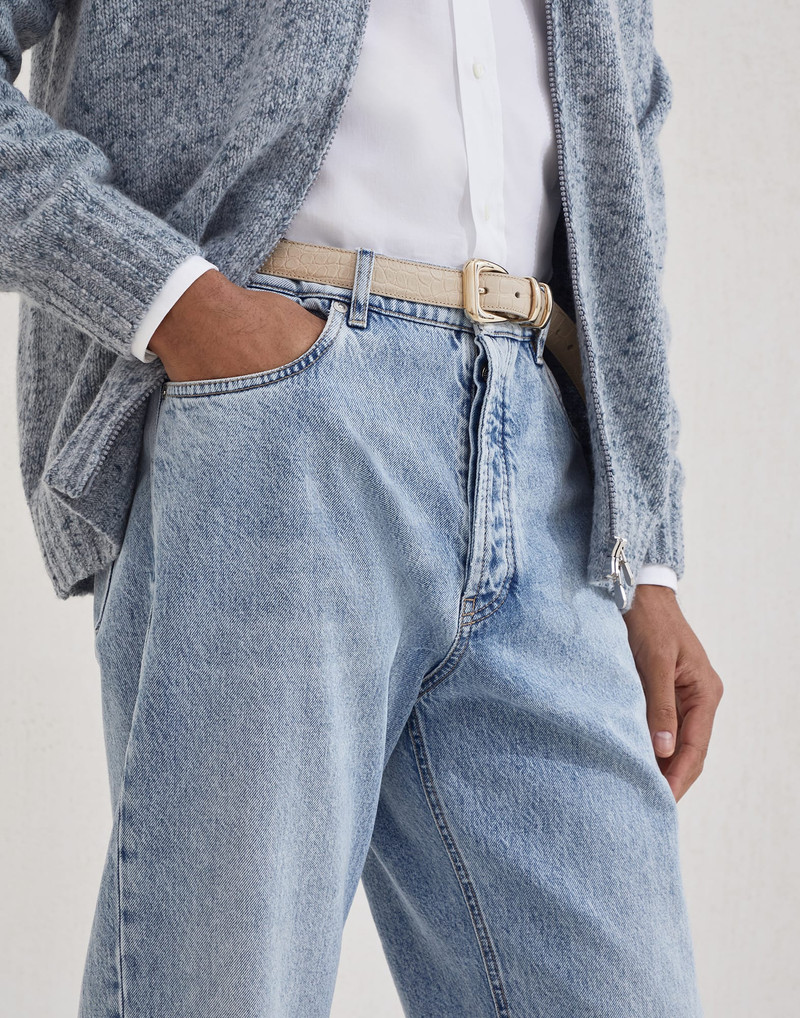 Denim iconic fit five-pocket trousers 3
