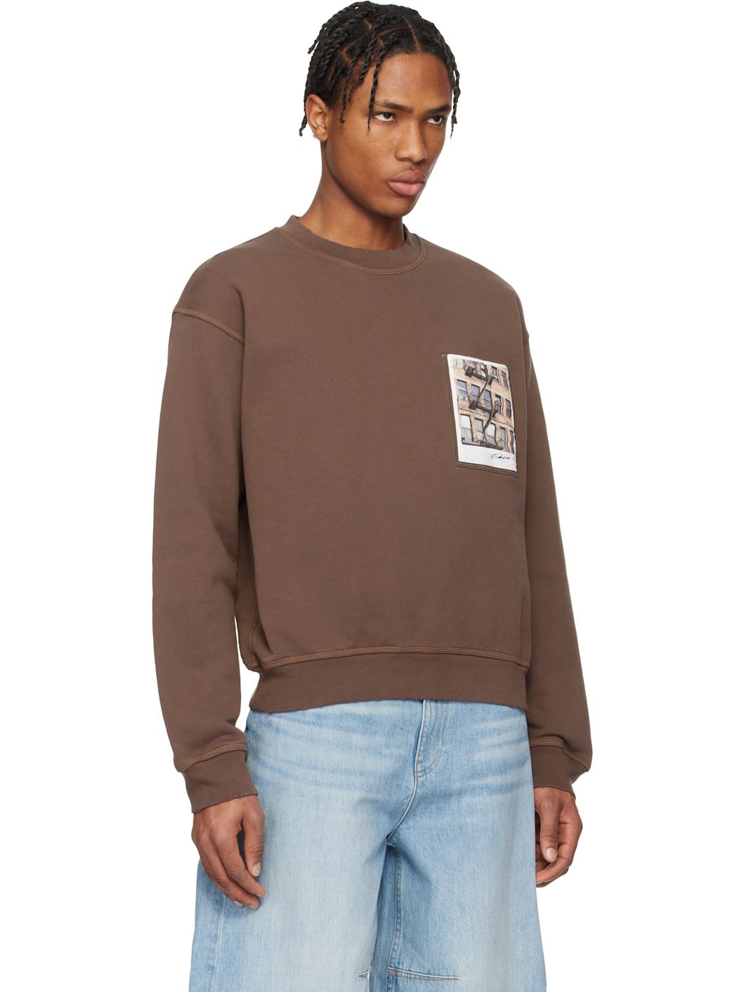 Brown Brooklyn Postcard Sweatshirt - 2