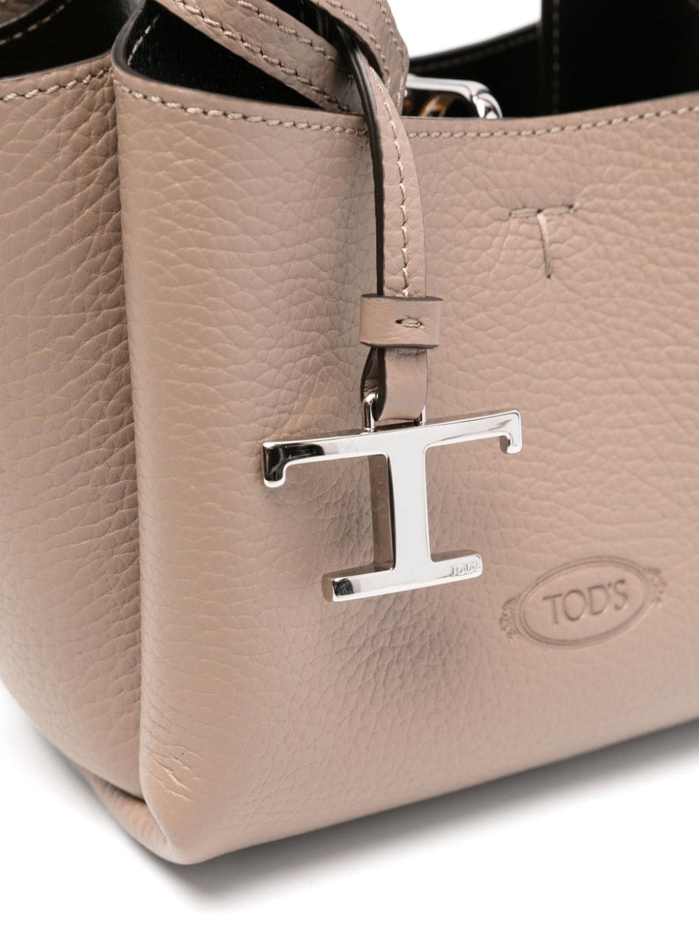 micro leather tote bag - 4