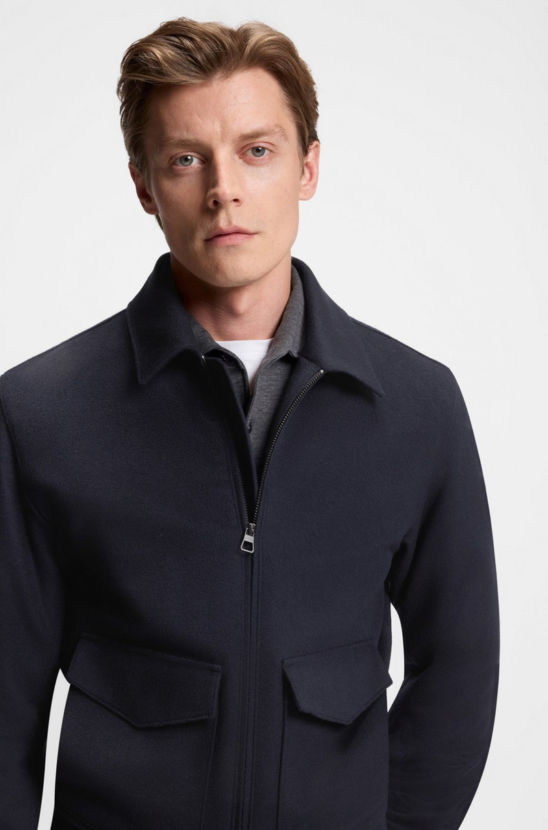 BECKHAM X BOSS ZIP JACKET IN WOOL AND CASHMERE 5