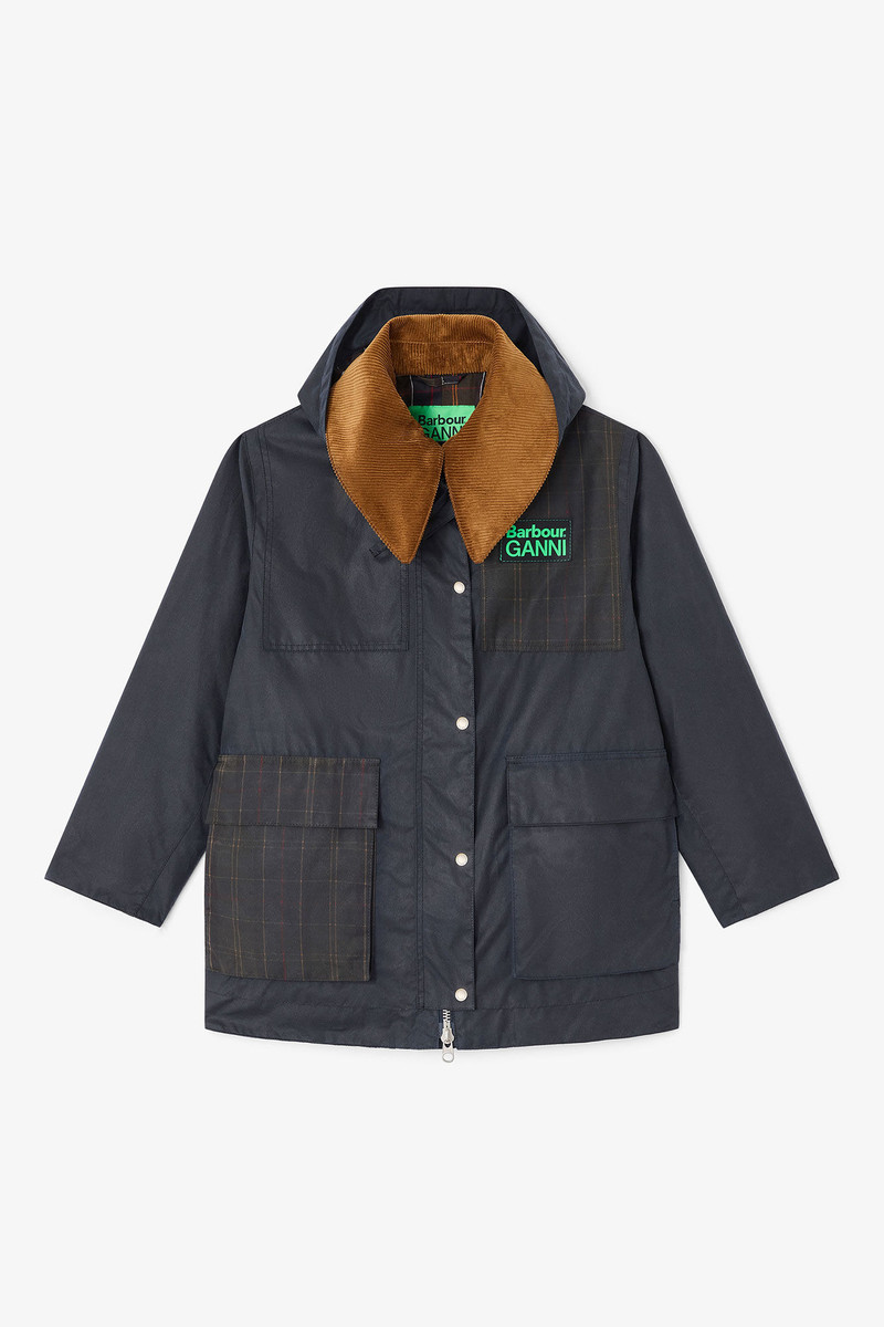 WAXED JACKET IN BLUE 1