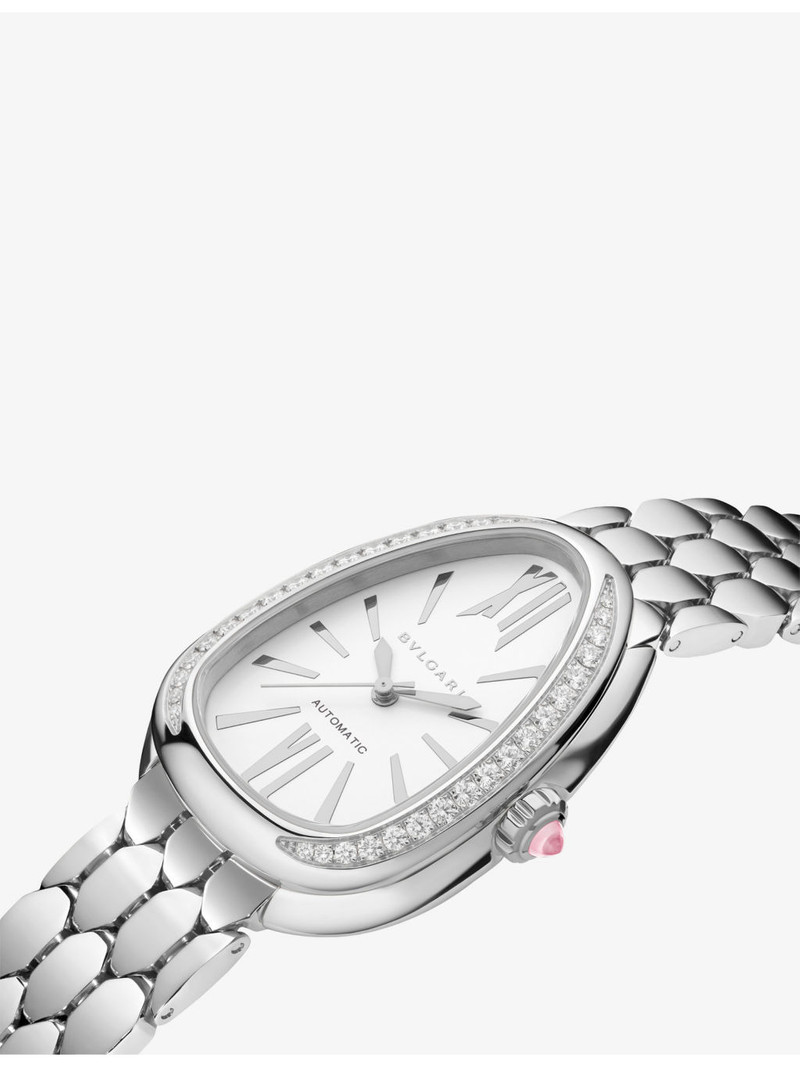 BVLGARI Serpenti Seduttori Diamond And Stainless-Steel Automatic Watch 34mm outlook
