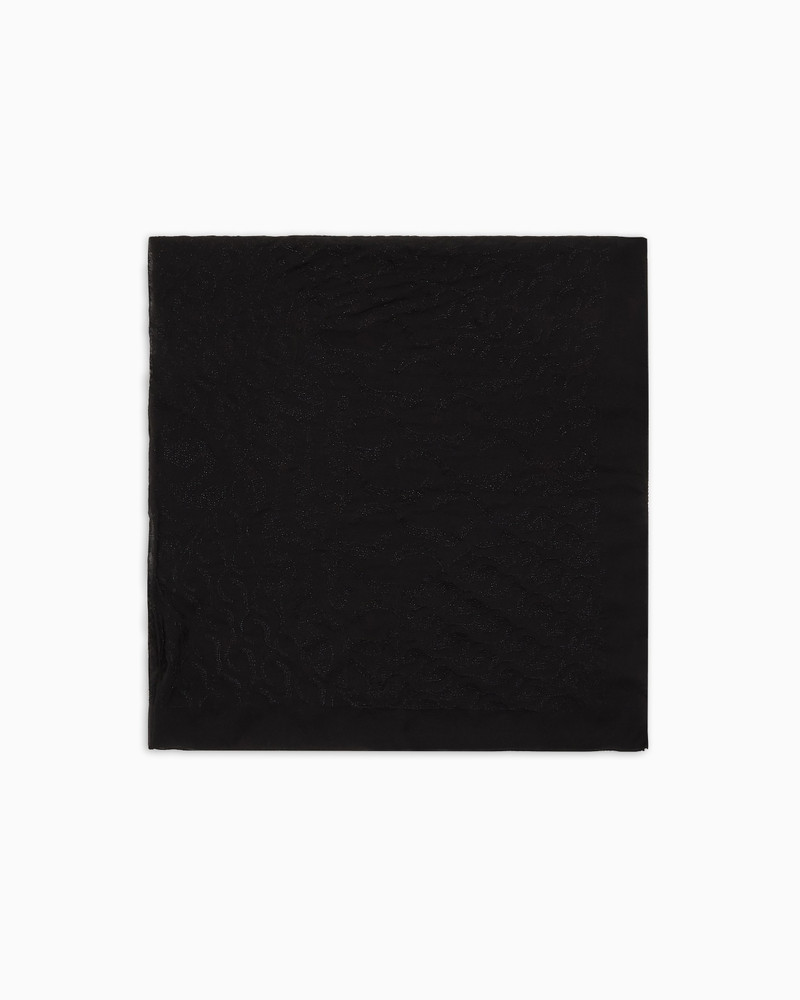 EMBROIDERED SILK FOULARD 1