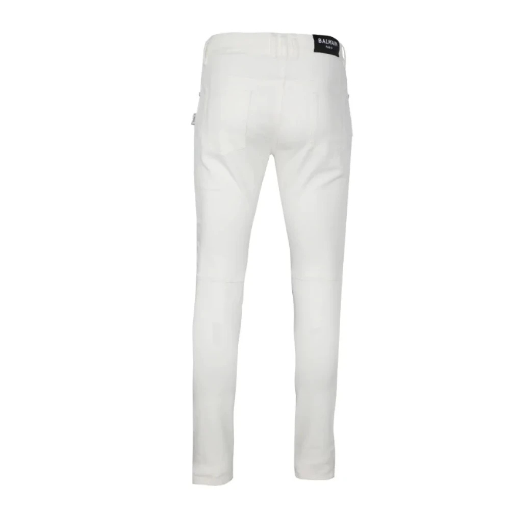 SLIM FIT WHITE JEANS - 6