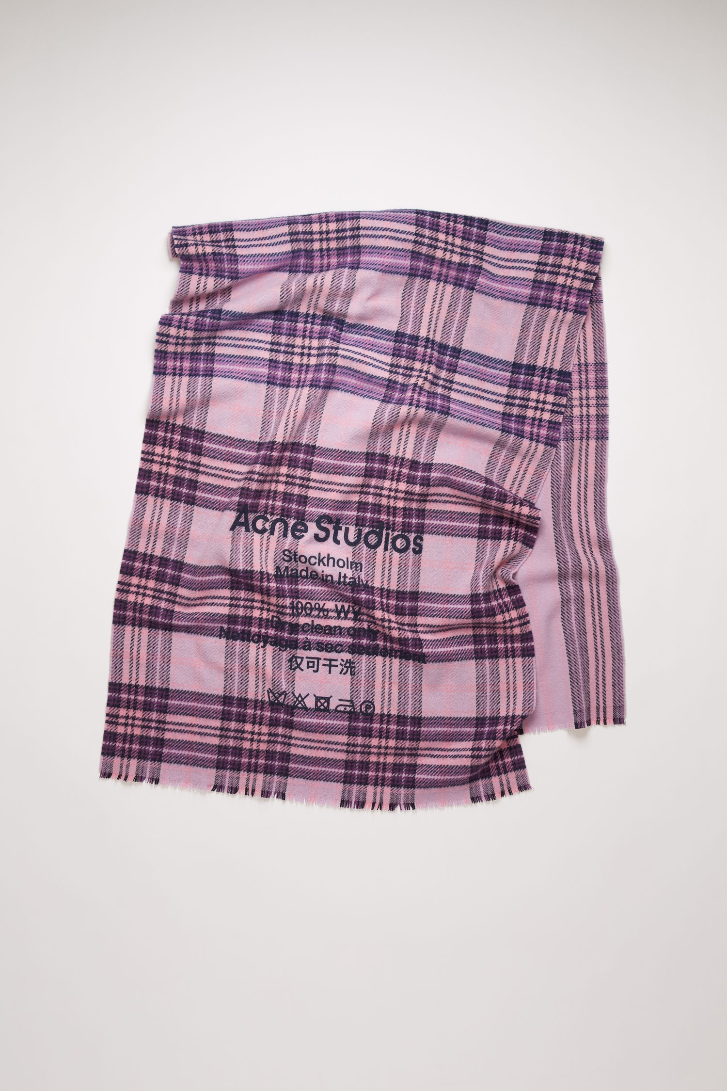 Checked logo scarf lilac/purple - 1