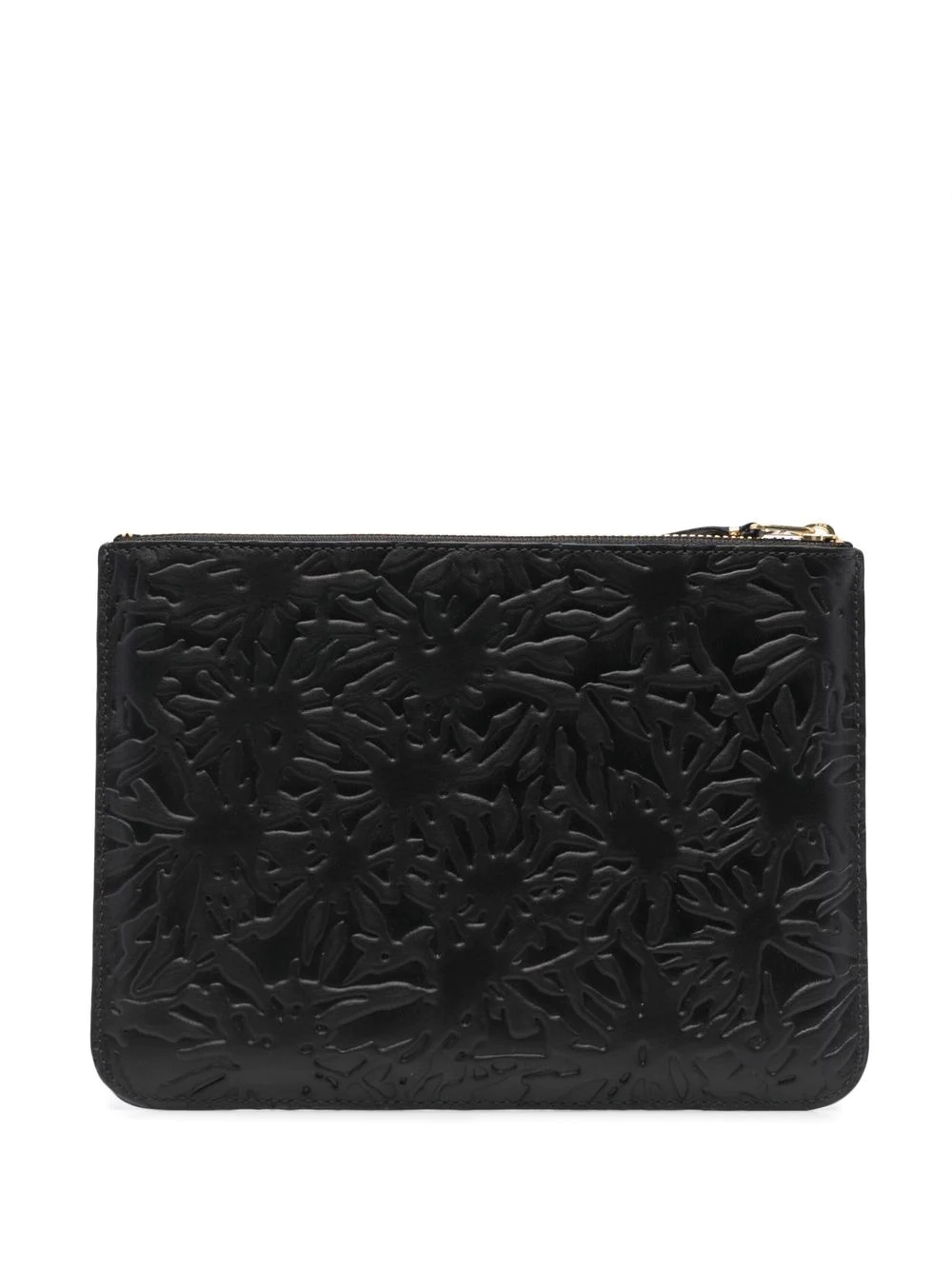 embossed leather zipped wallet - 2