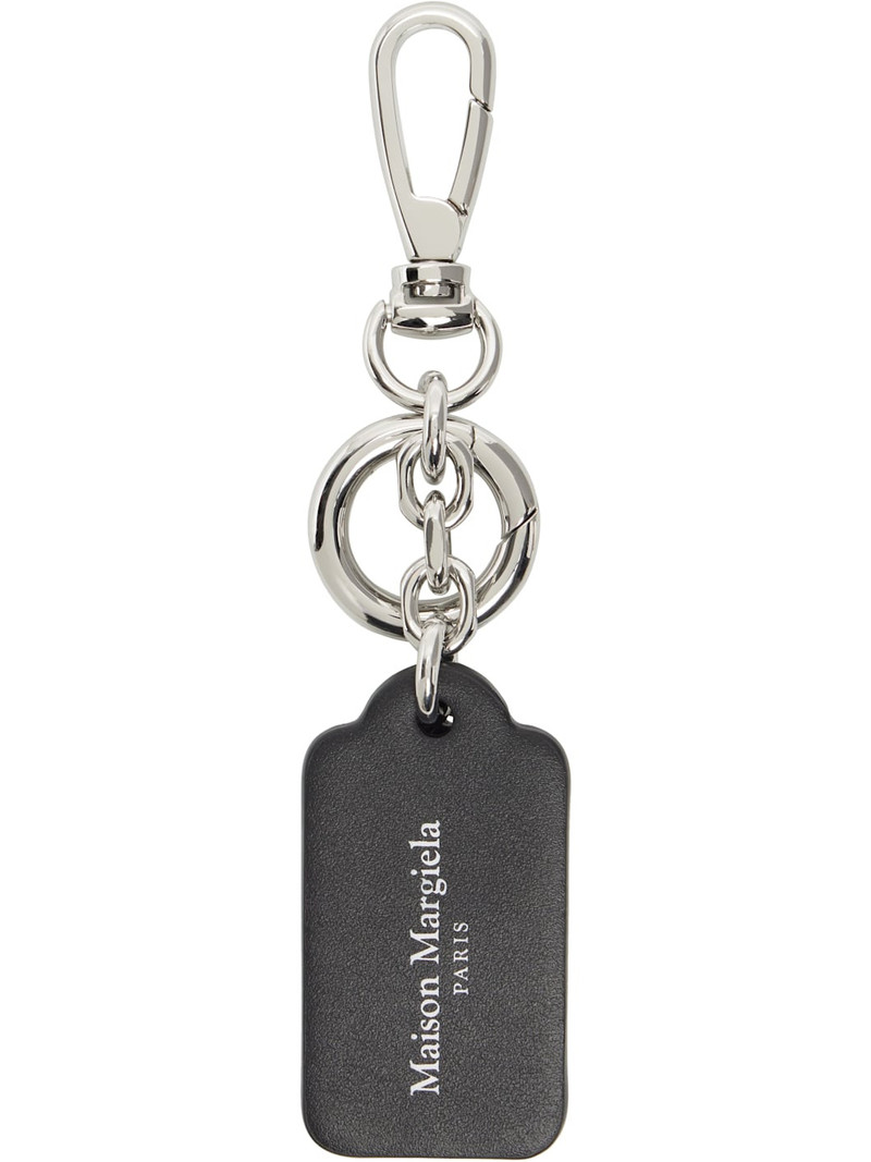 Maison Margiela Black Double Tag Keychain outlook