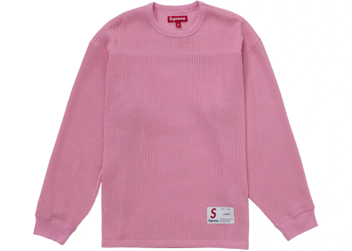 Supreme Polartec Mesh L/S Football Top Pink - 1