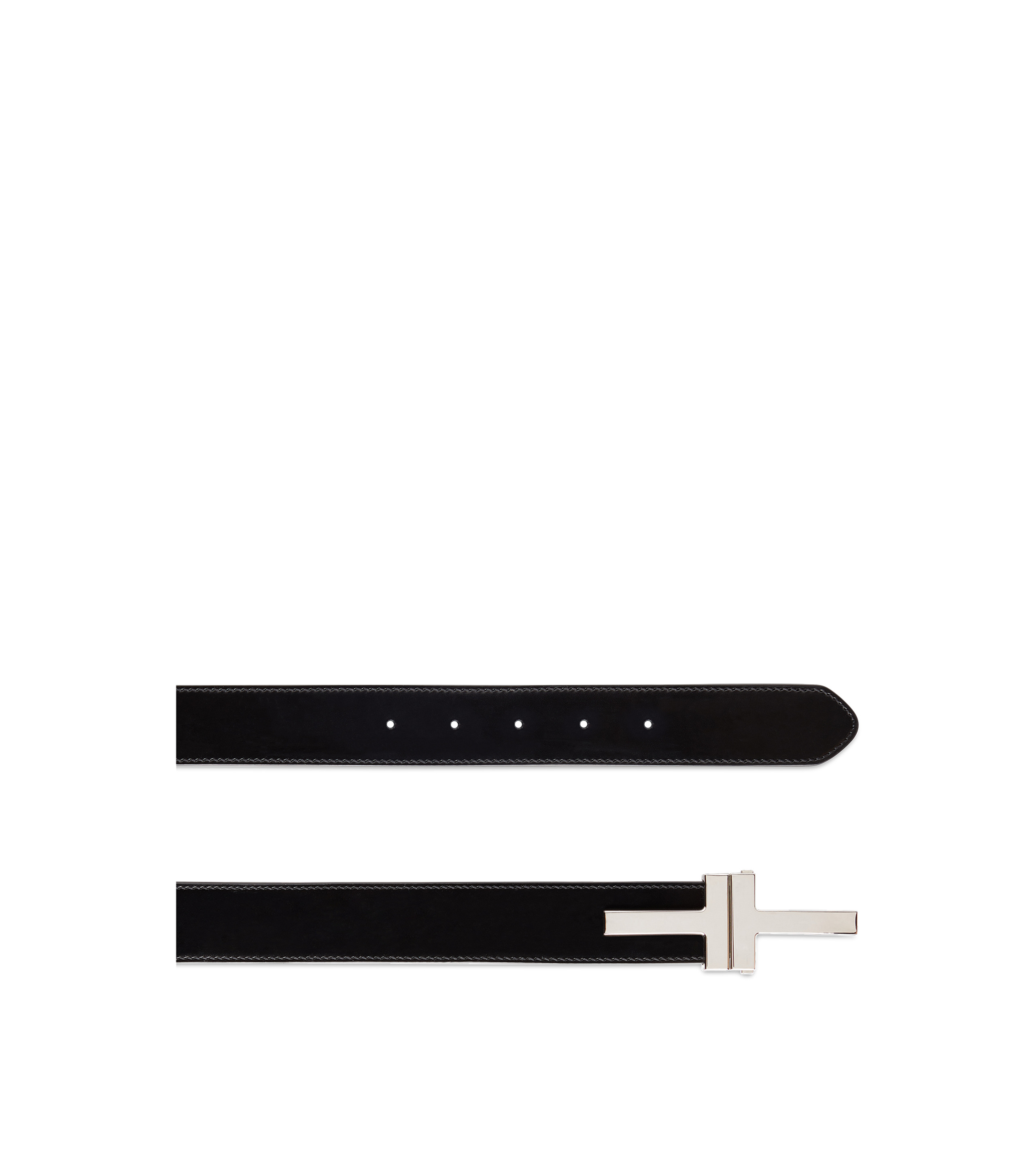 SMOOTH LEATHER DOUBLE T BELT - 2