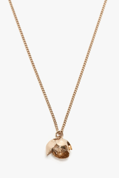 Victoria Beckham Exclusive Camellia Flower Necklace In Gold outlook