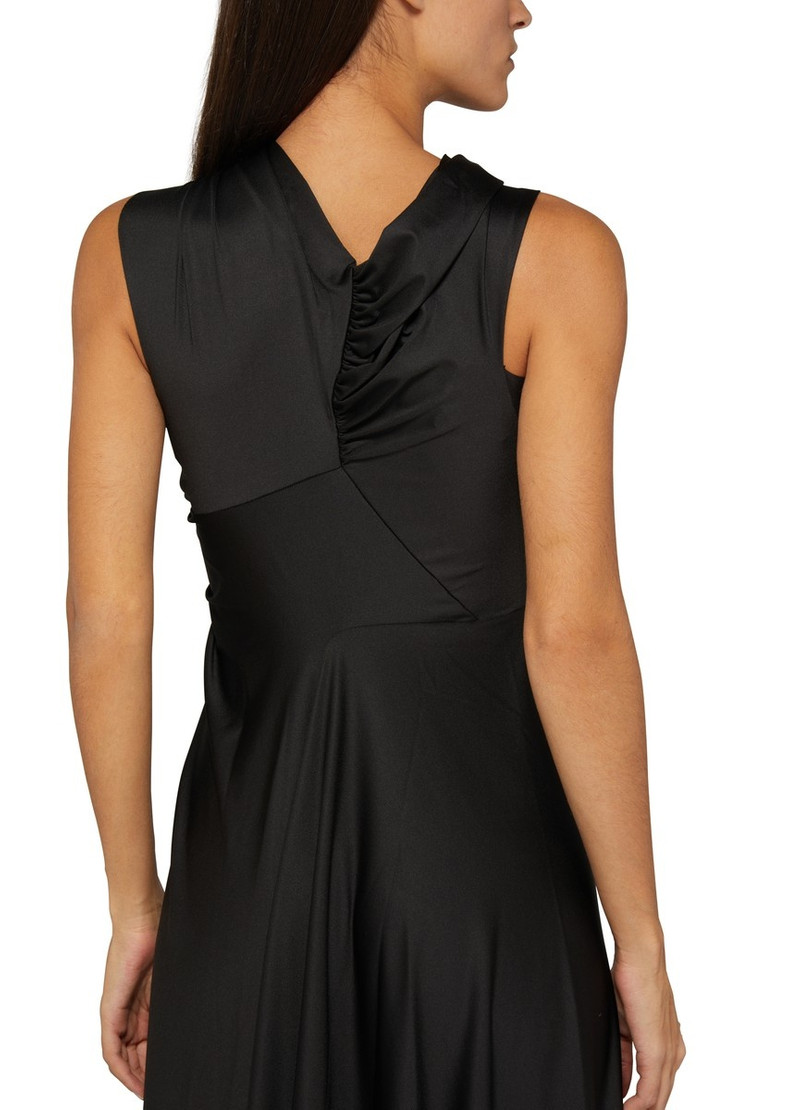 Cap Sleeve Draped Dress 5