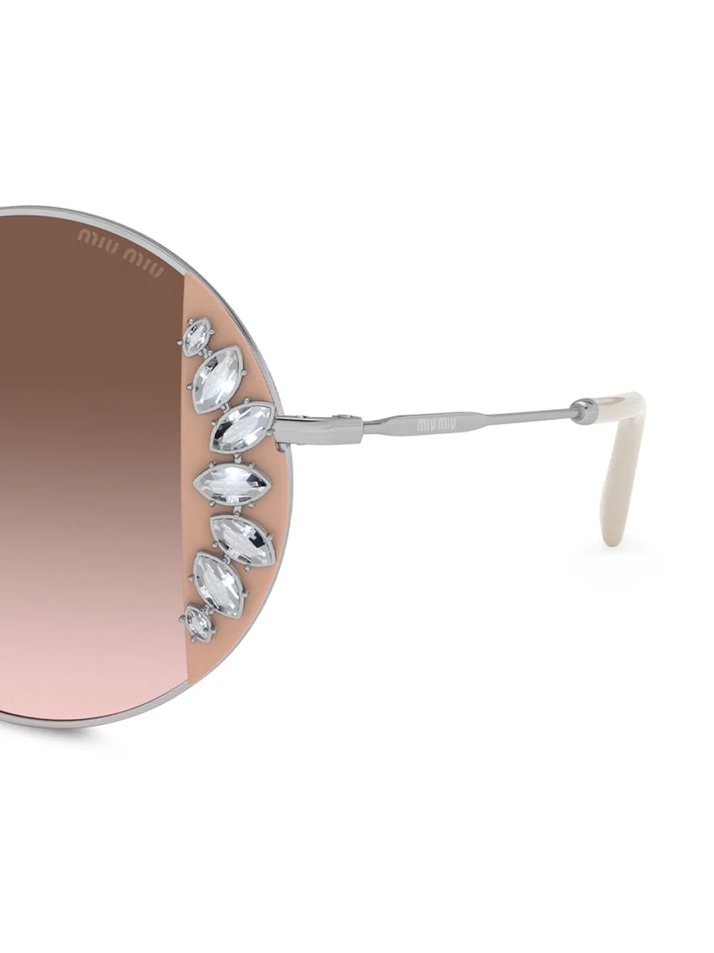 Noir crystal-embellished sunglasses - 3