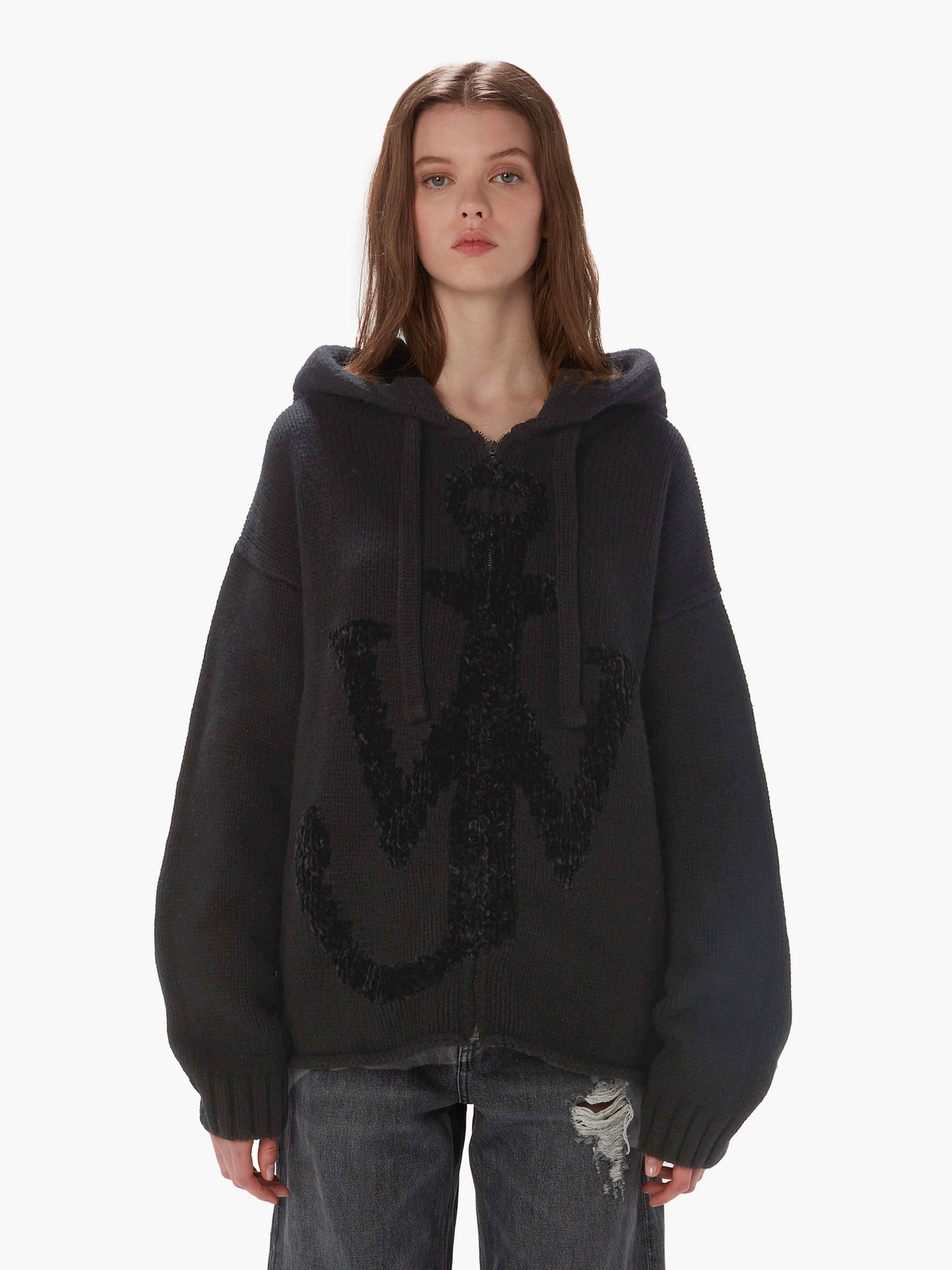 ANCHOR LOGO HOODIE WITH ZIP - 2