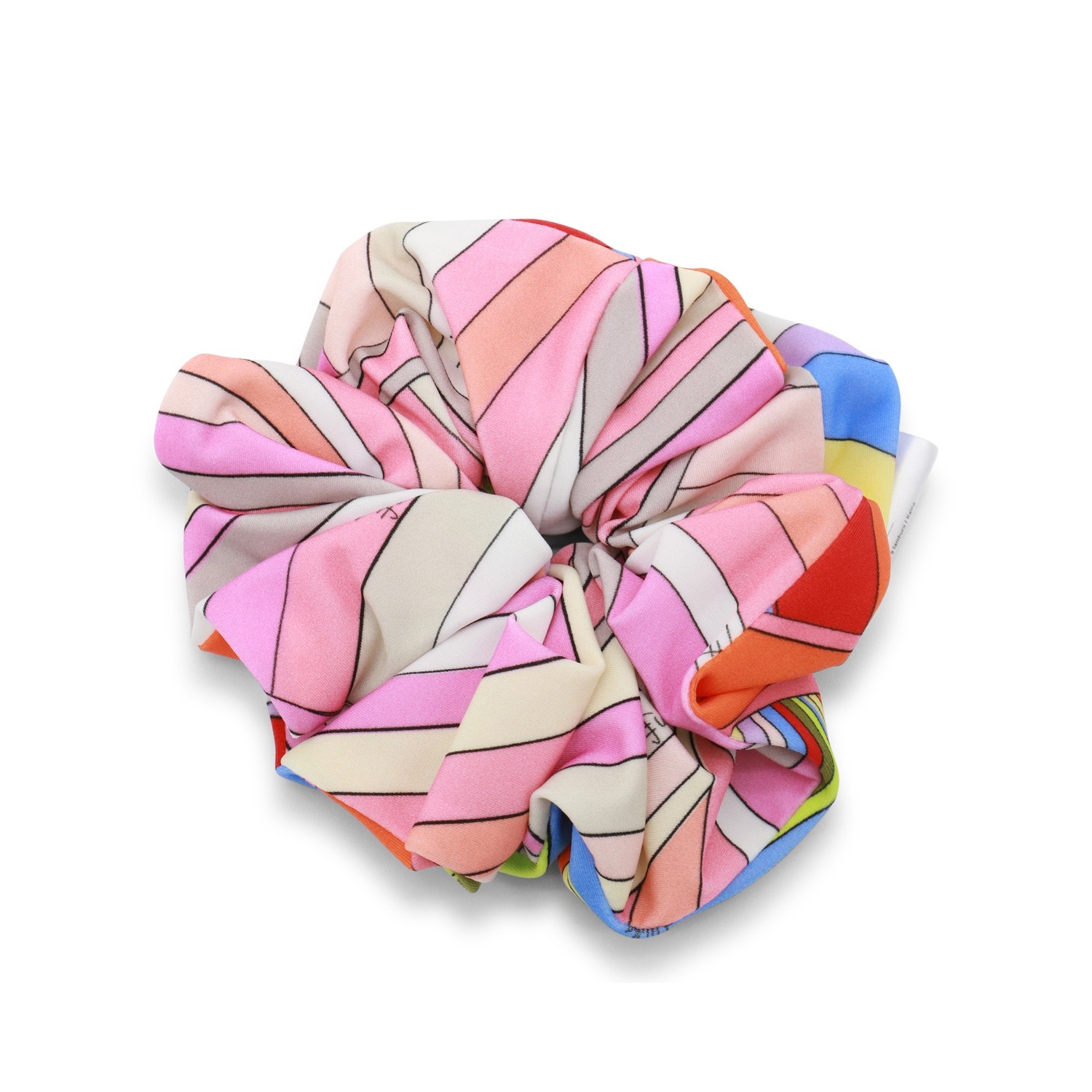 MULTICOLOR AND PINK SCRUNCHIE - 1