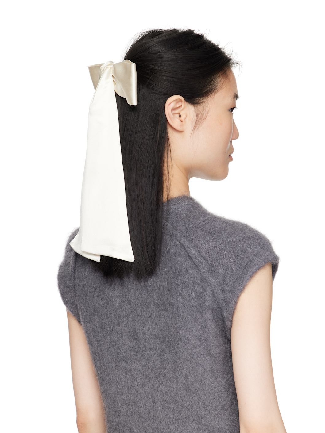 Off-White Oversized Bow Hair Clip - 3