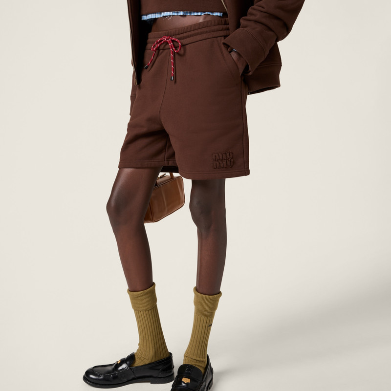 Cotton fleece shorts 5