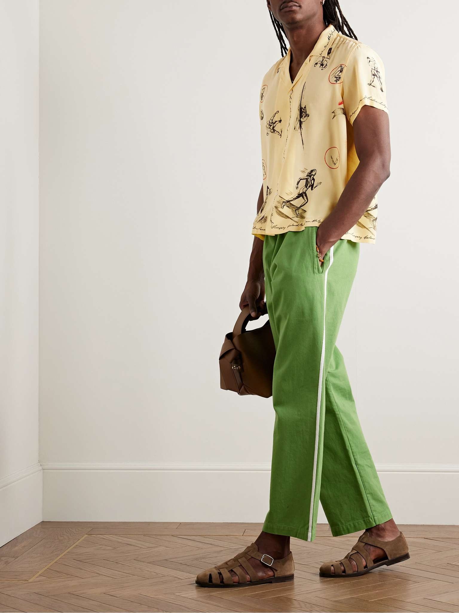 Games Convertible-Collar Printed Silk Crepe De Chine Shirt - 2