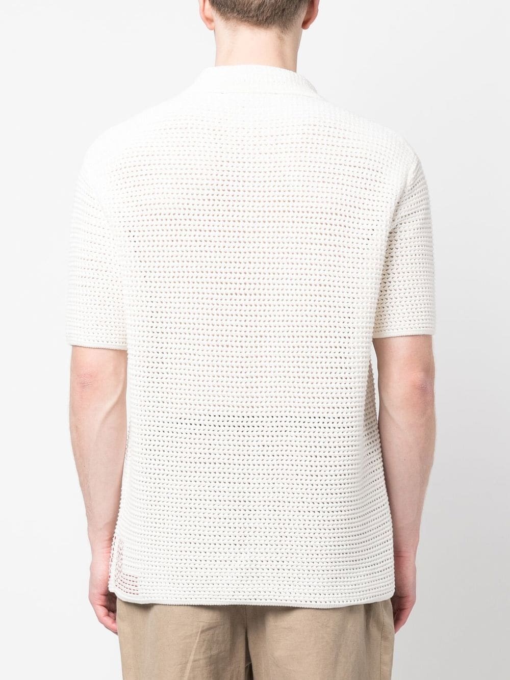 Batten crochet polo shirt - 4