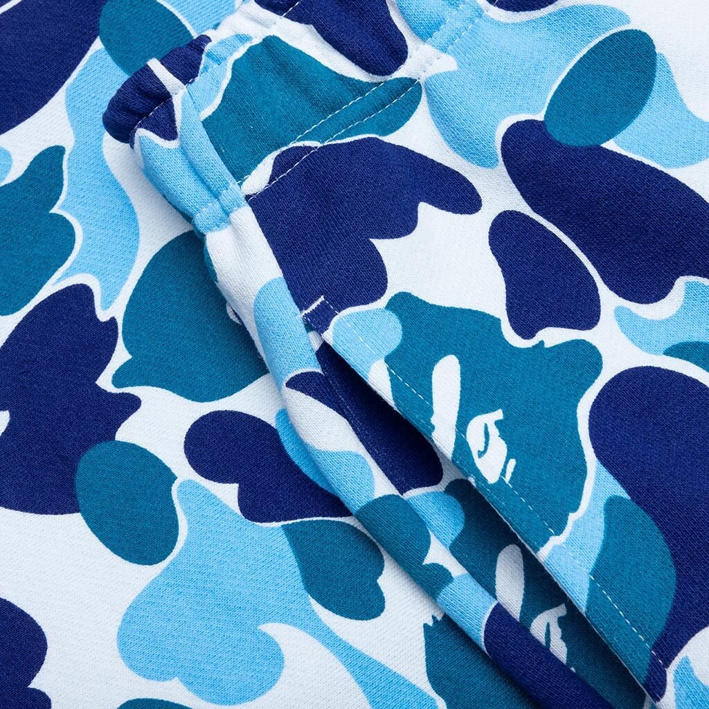 ABC CAMO SHARK SWEAT SHORTS - BLUE - 4