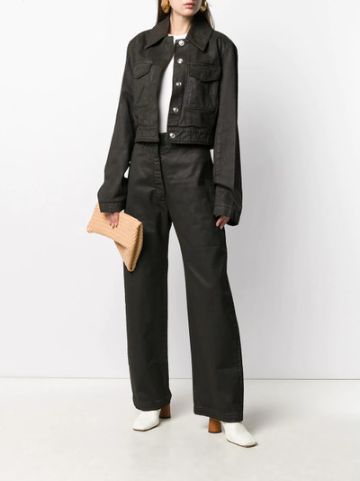 Lemaire structured denim jacket outlook