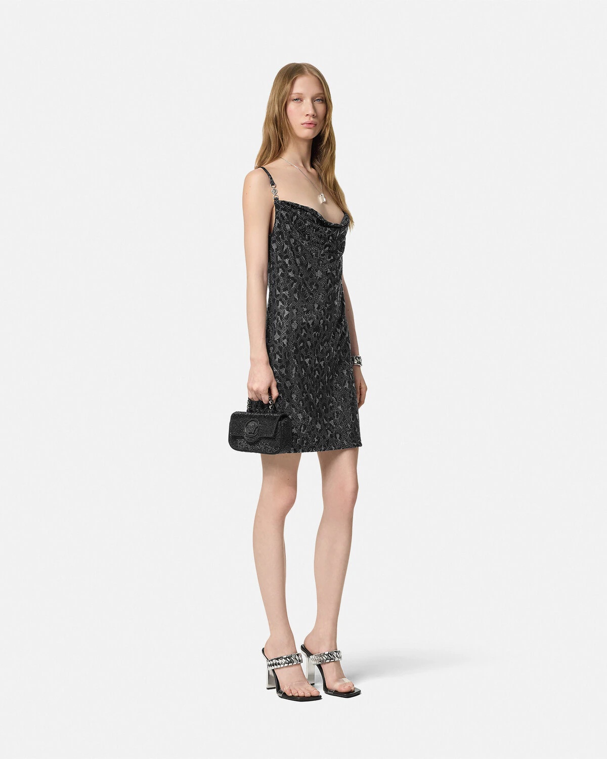 Crystal Leopard Slip Mini Dress - 2