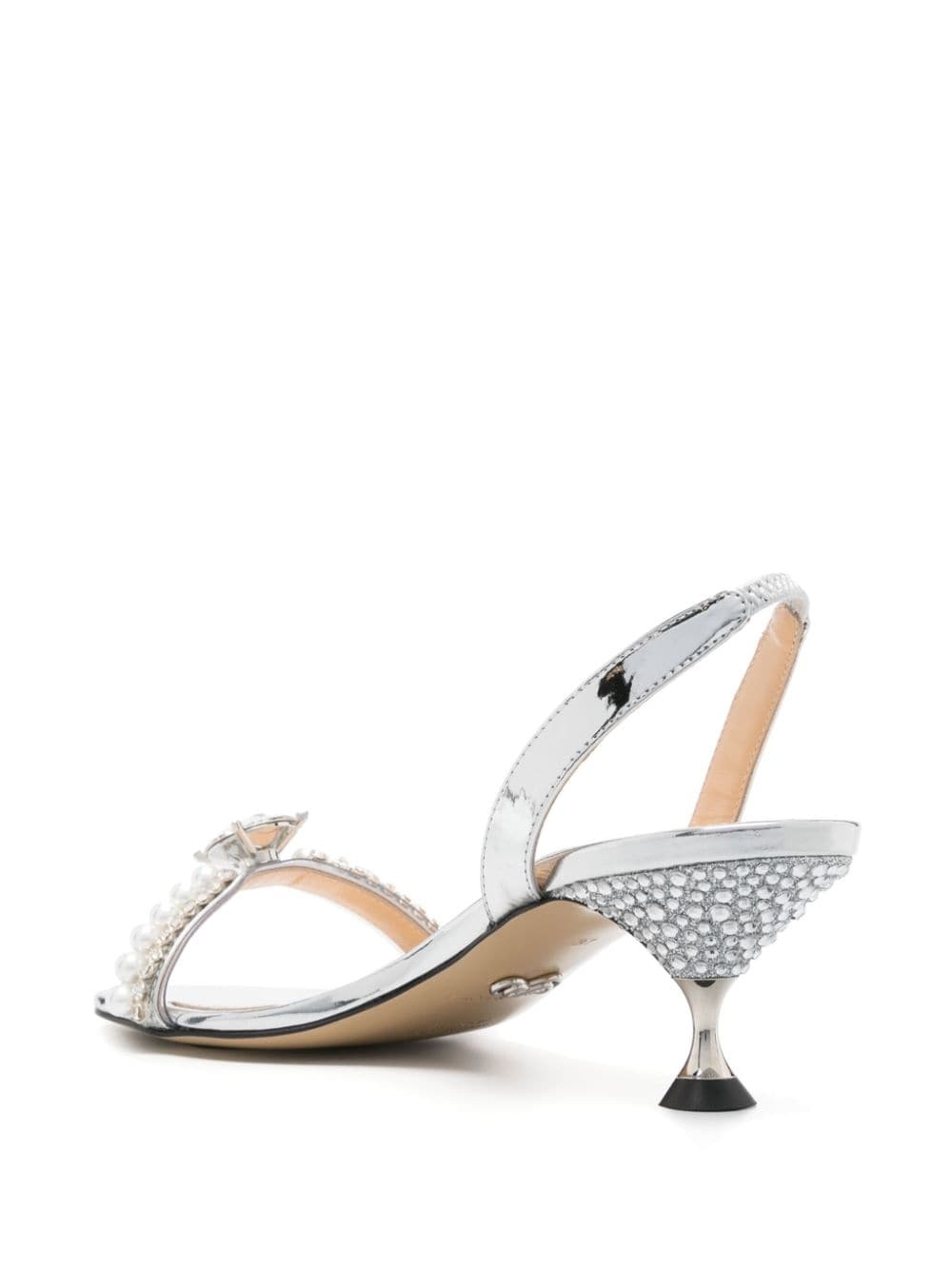 Diamond Of Elizabeth 55mm metallic sandals - 3