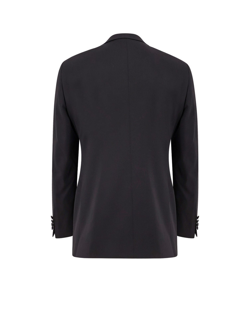 GIORGIO ARMANI Virgin Wool Smoking With Satin Profiles outlook