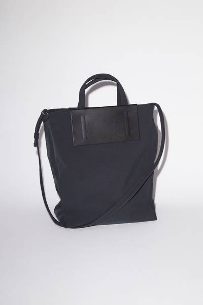 Acne Studios Papery nylon tote bag - Black/Black outlook