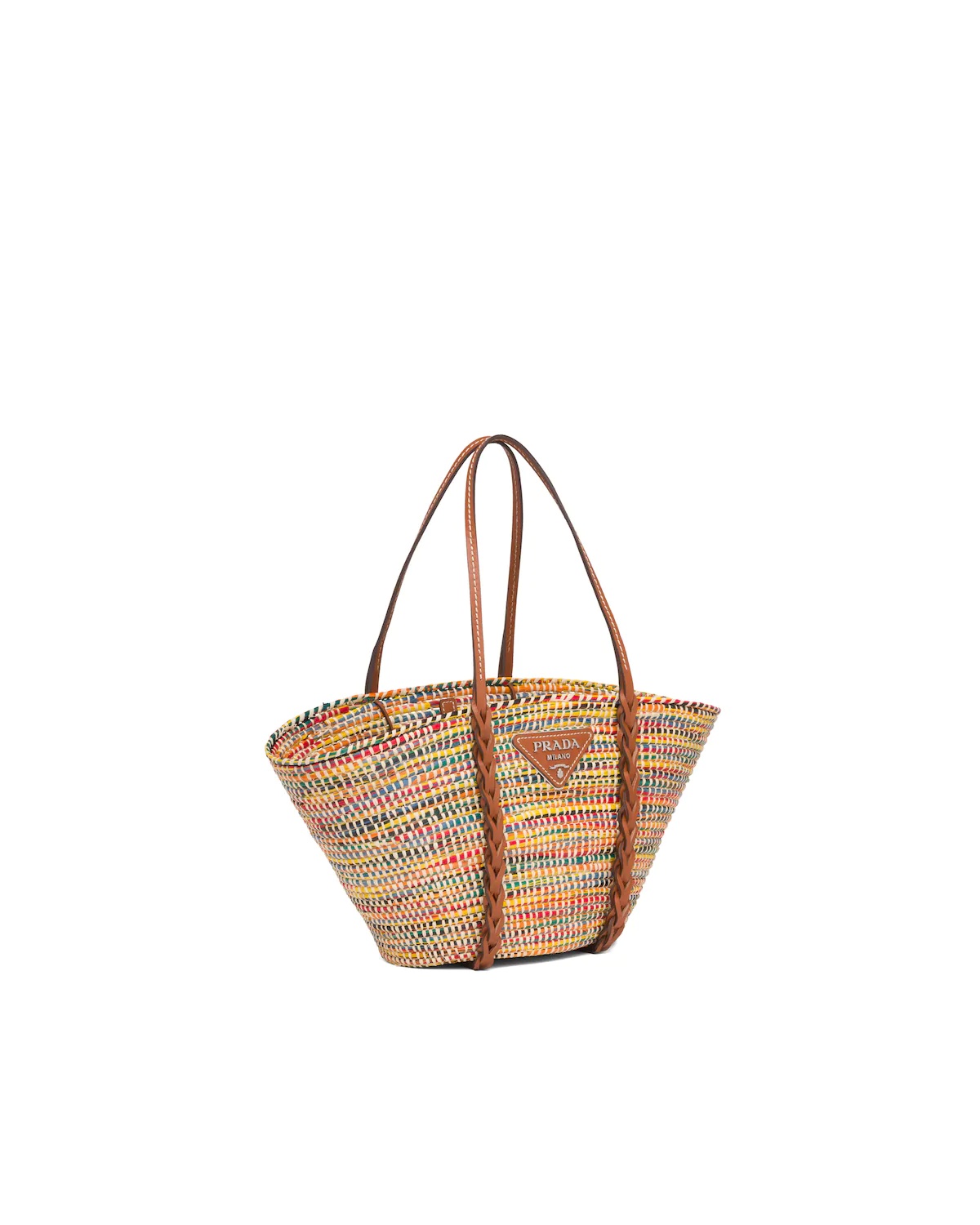 Straw and Leather Tote - 3