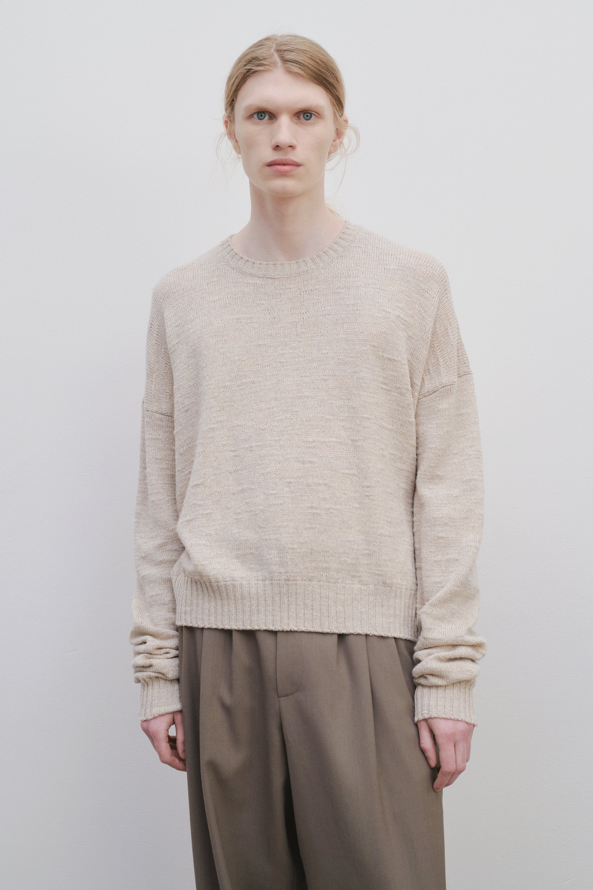 Gary Top in Virgin Wool and Linen - 3