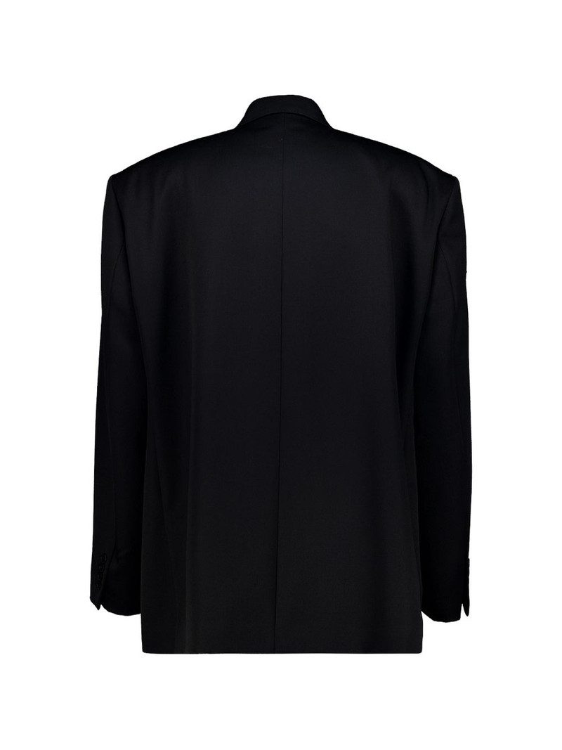 BALENCIAGA double-breasted wool-gabardine jacket outlook