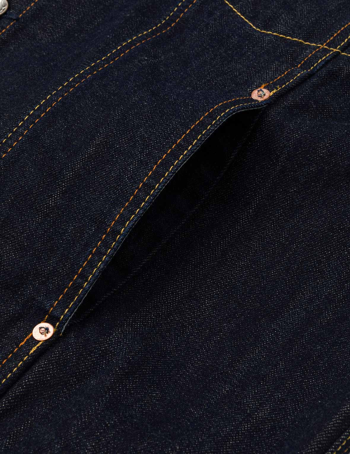 Grateful Crane Embroidery Relax Fit Denim Jacket - 11