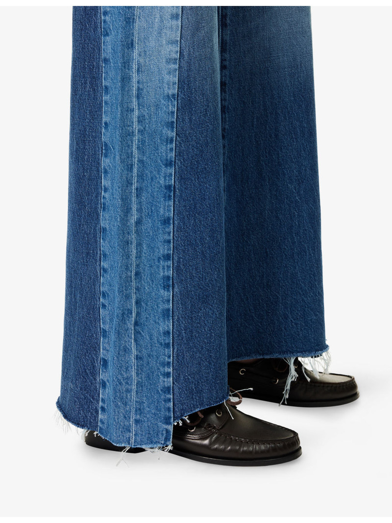 The Tux Sidestepper Sneak Fray Wide-Leg Denim Jeans 5