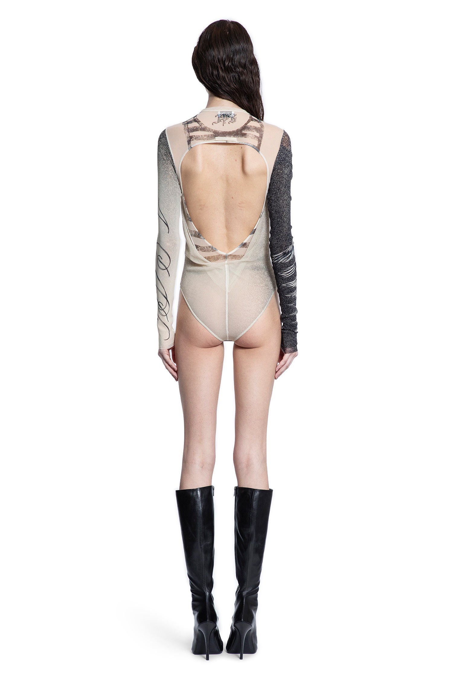 Tattoo-Rose-And-Bird-Bodysuit - 4