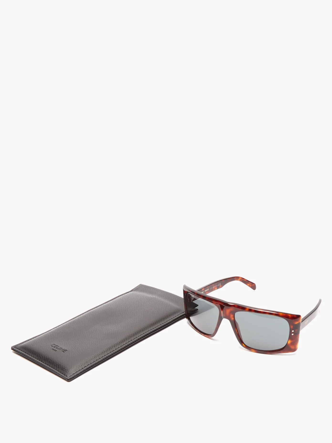 D-frame tortoiseshell-acetate sunglasses - 5